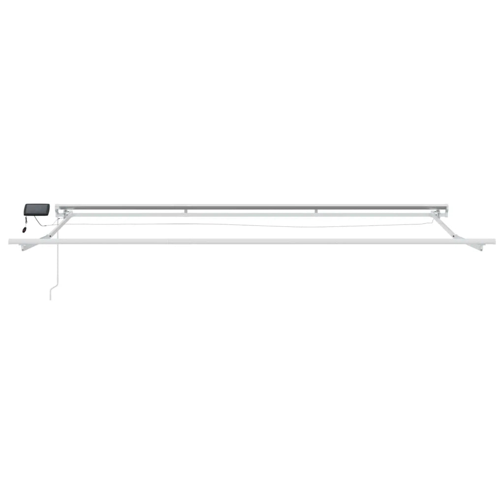 Cornice per Tenda Manuale con LED Crema e Bianco 4 × 3 m 3420611