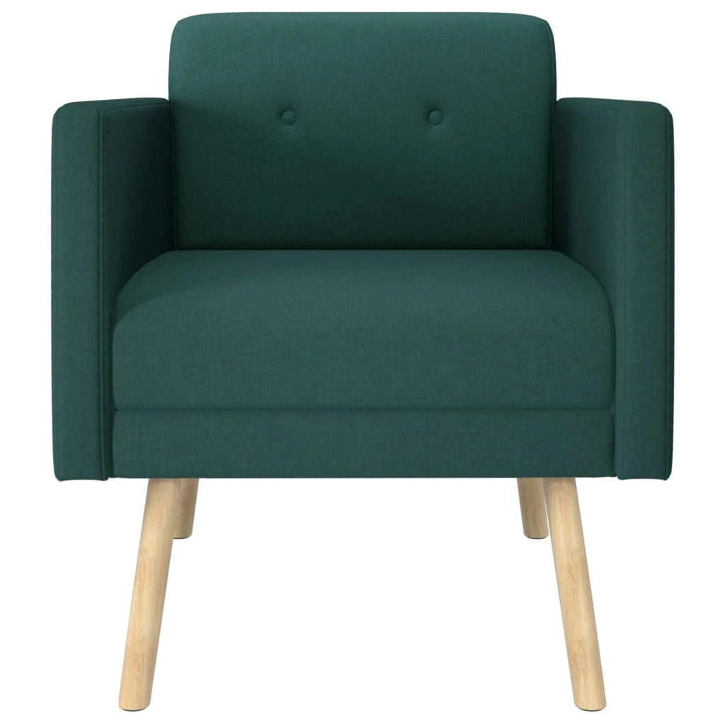 Sedia d'accento Verde Scuro Tessuto 42044787