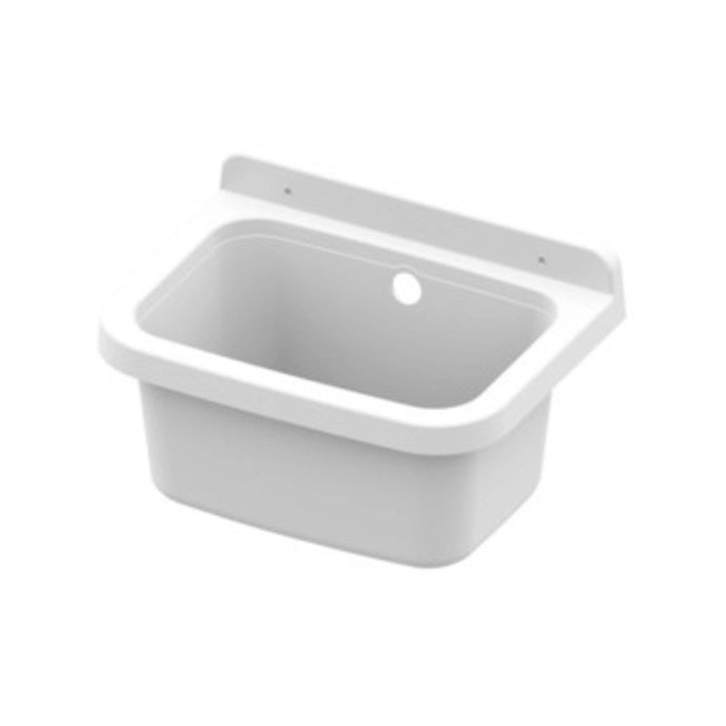 LAVATOIO RESINA A PARETE 39X39 CM CON SIFONE- 1,0 pz