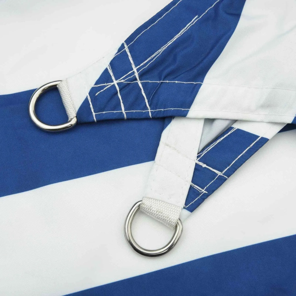 Vela Parasole | Telo Ombra | Vela da ombra solare Blu e Bianco 5 x 2 m