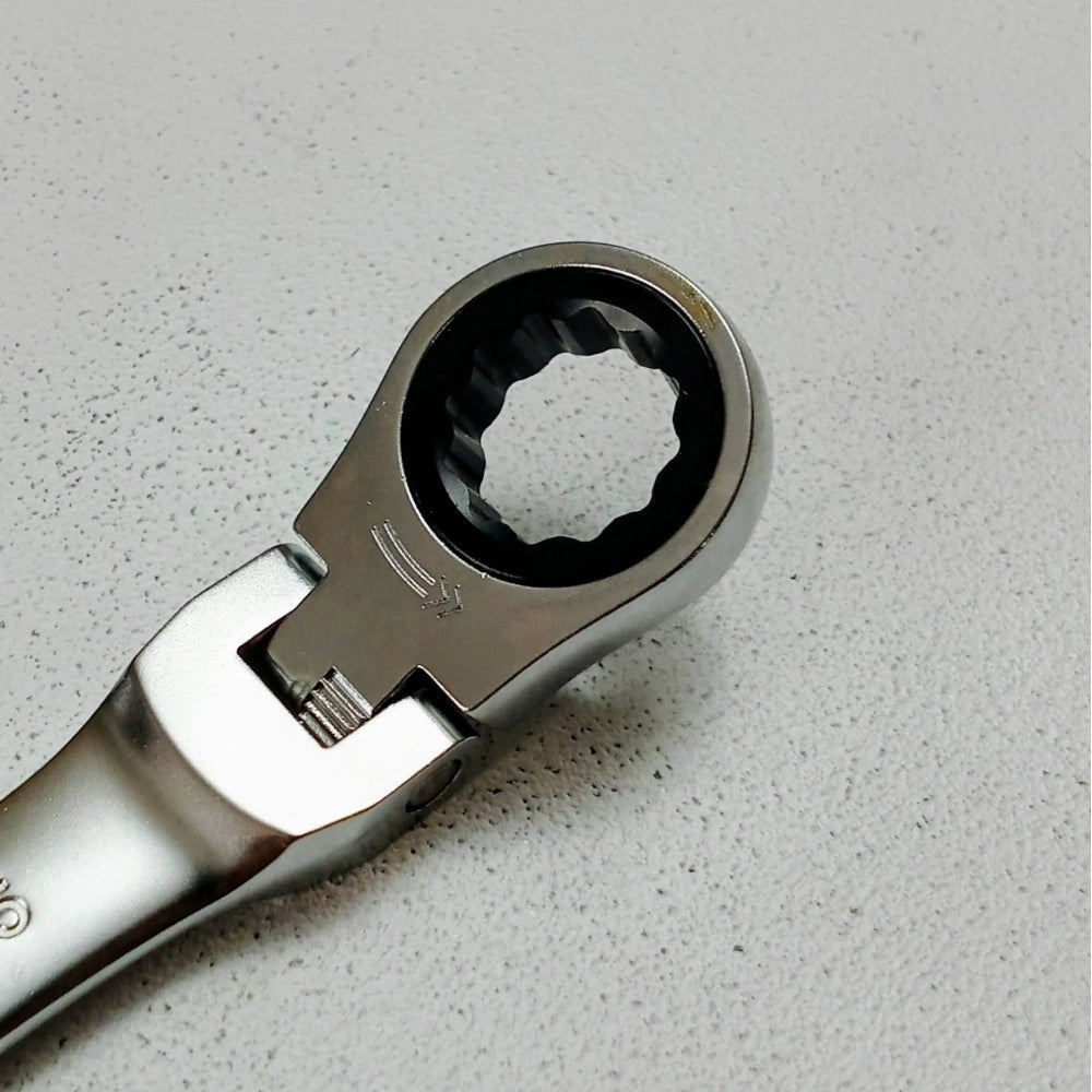 Benman 9mm chiave combinata a cricchetto snodata professionale