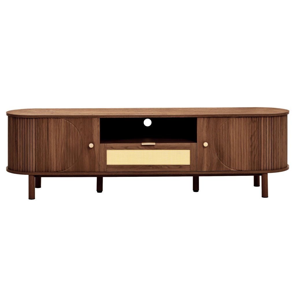 Mobile porta TV 175 cm in MDF colore noce