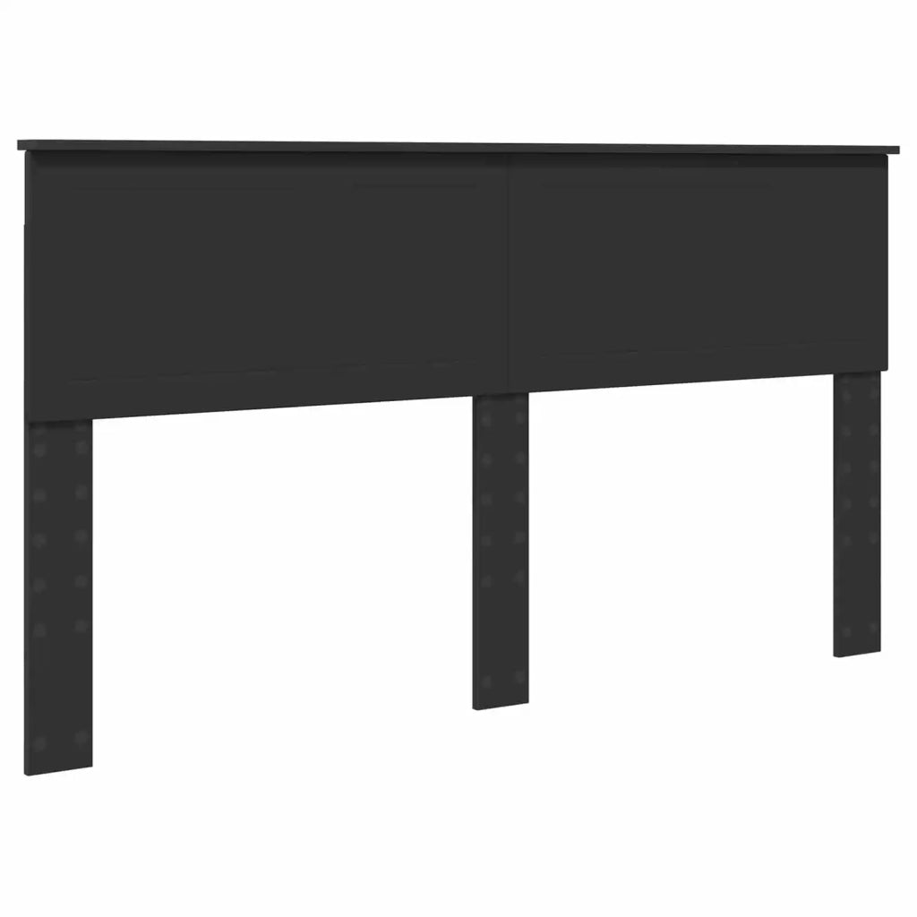 Letto matrimoniale | Letto per adulti | Struttura del letto Nero 160 x 200 cm Legno Ingegnerizzato