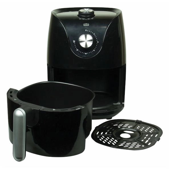TERMOZETA FRITTOSNELLA  FRIGGITRICE AD ARIA 2,5LT VASCA AMOVIBILE ANTIADERENTE - SERBATOIO - SERBATOIO 900W- DA 80° A 200° NERA