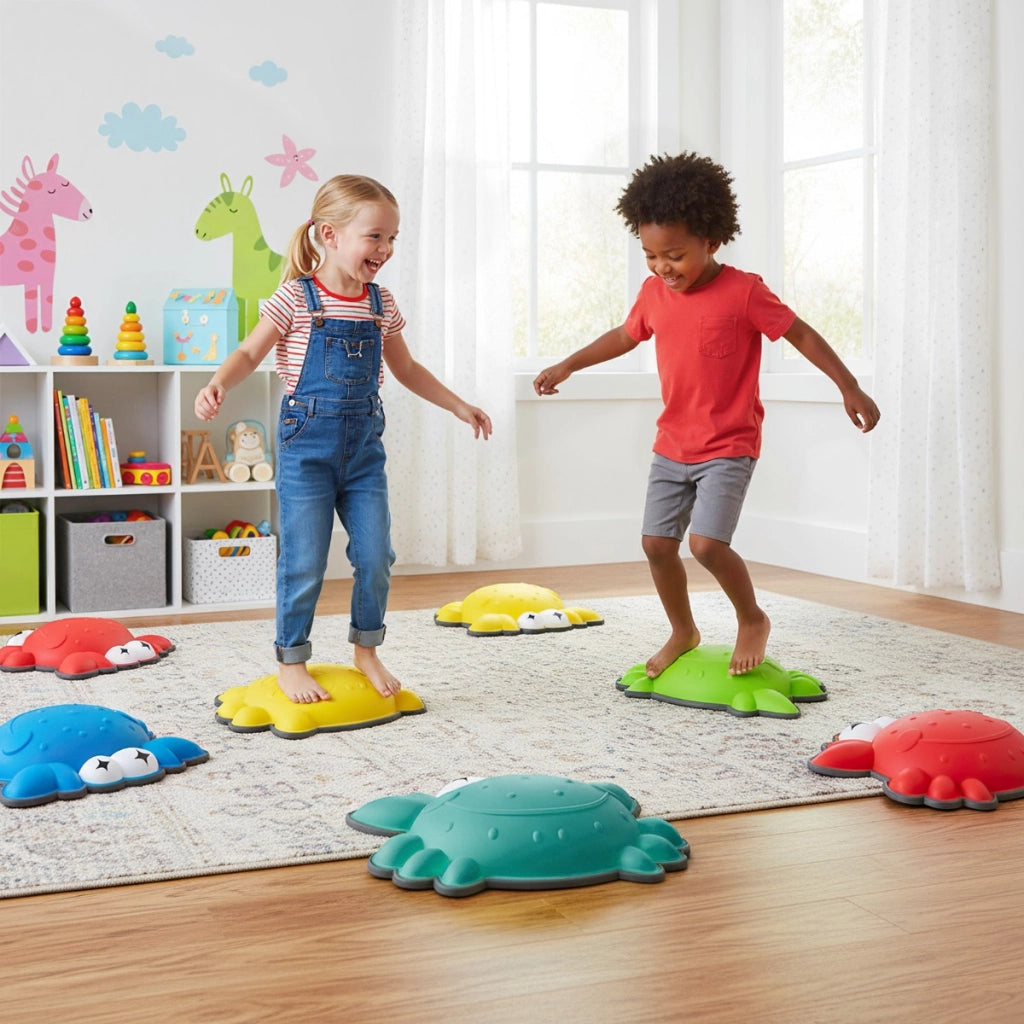 Blocchi antiscivolo per bambini sensoriali per equilibrio coordinazione, Blocchi antiscivolo per bambini 9 pezzi