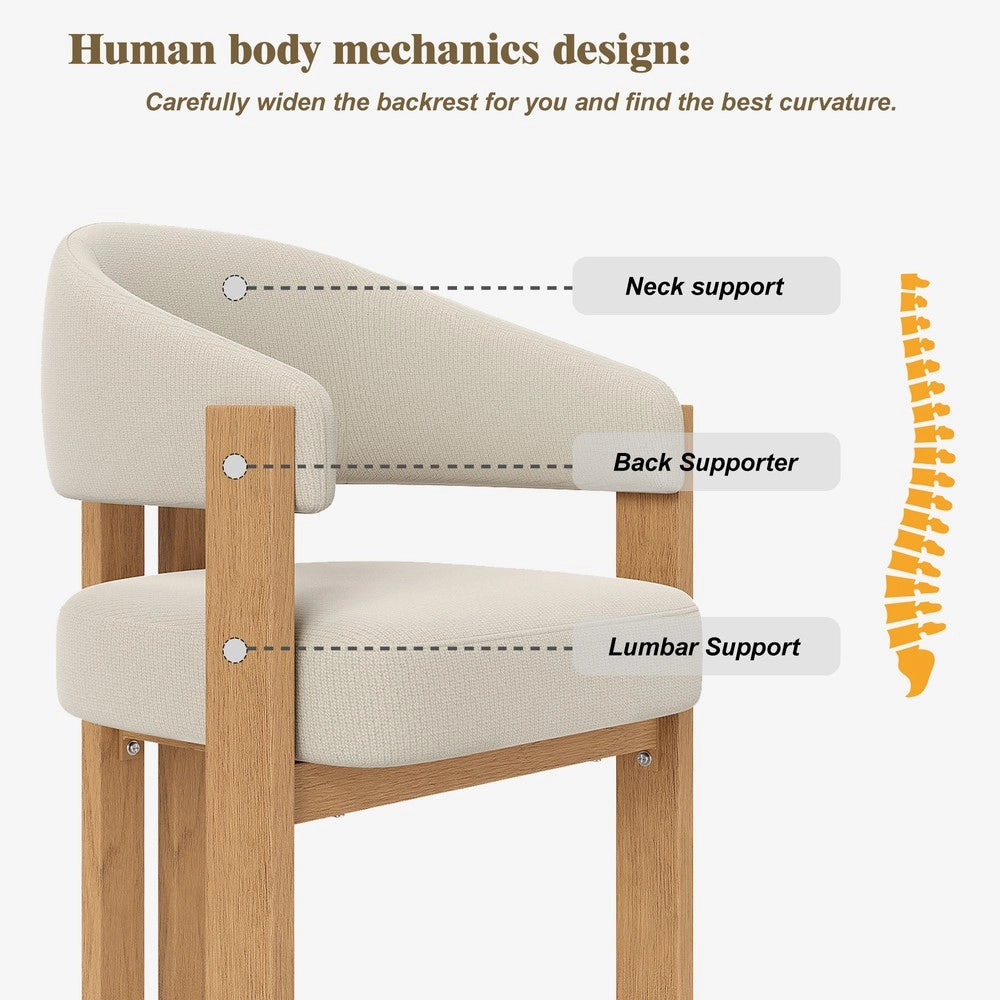 Set 4 Sedie da Pranzo ¨C Minimal ¨C Imbottite, Gambe Metallo Effetto Legno, per Sala Soggiorno Cucina