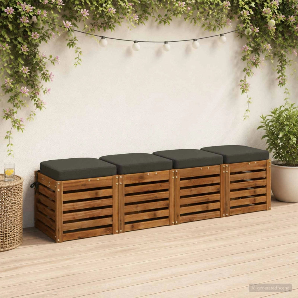 Cuscini per sedile a 4 pezzi SOEST 4 pz 100% Poliestere 945242