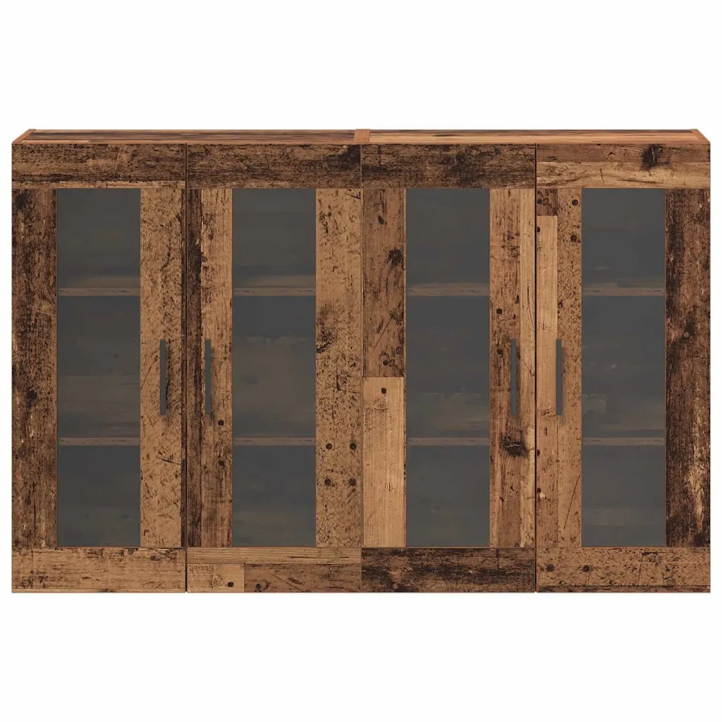 Armadi da Muro 2 pcs Legno vecchio 69,5 x 34 x 90 cm