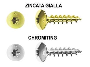 VITI PANEL-VIT TC TESTA FUNGO TORX CON COLLARE CHROMITING- - ø mm.6x50 - 200 pezzi MUSTAD