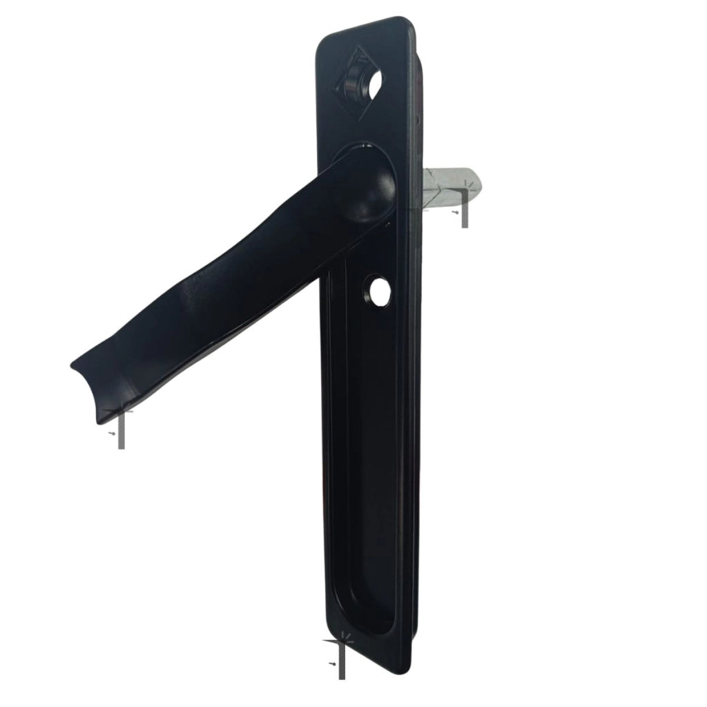 Maniglia ad incasso per anta secondaria Master italy modello A6397.1 Colore: Nero Opaco