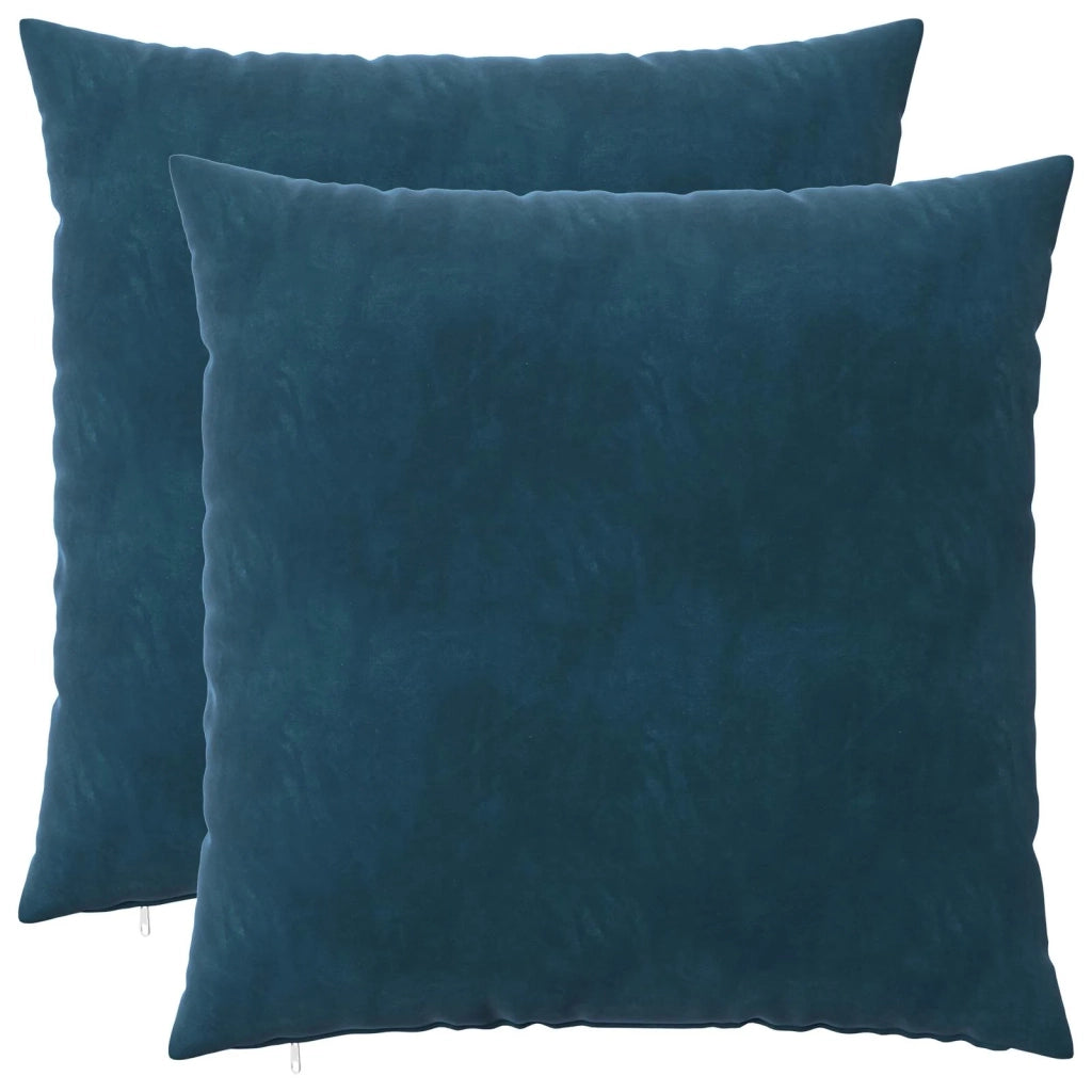 Federa 2 pcs HEERLEN Blu 80 x 80 cm Velluto 913521