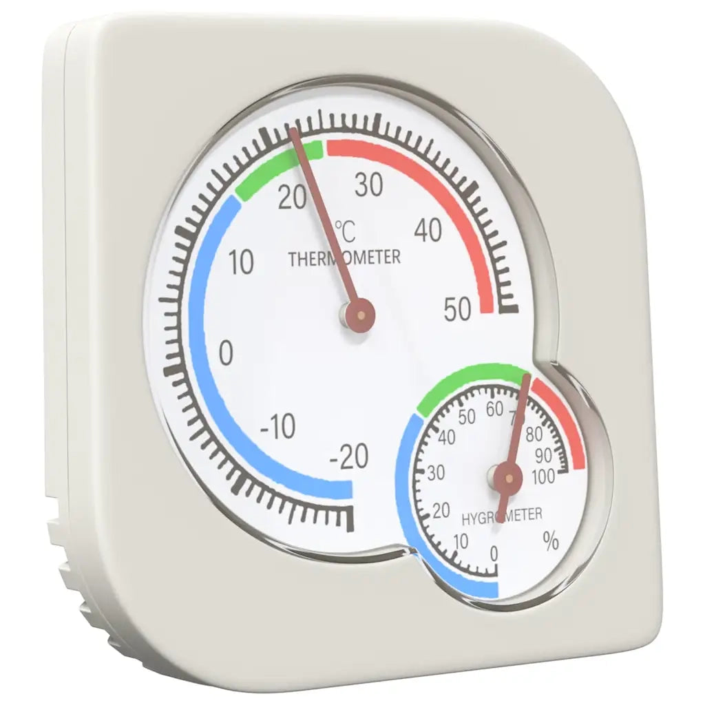 Igrometro Termo Bianco 7,5 x 7,5 x 1,2 cm ABS 876742