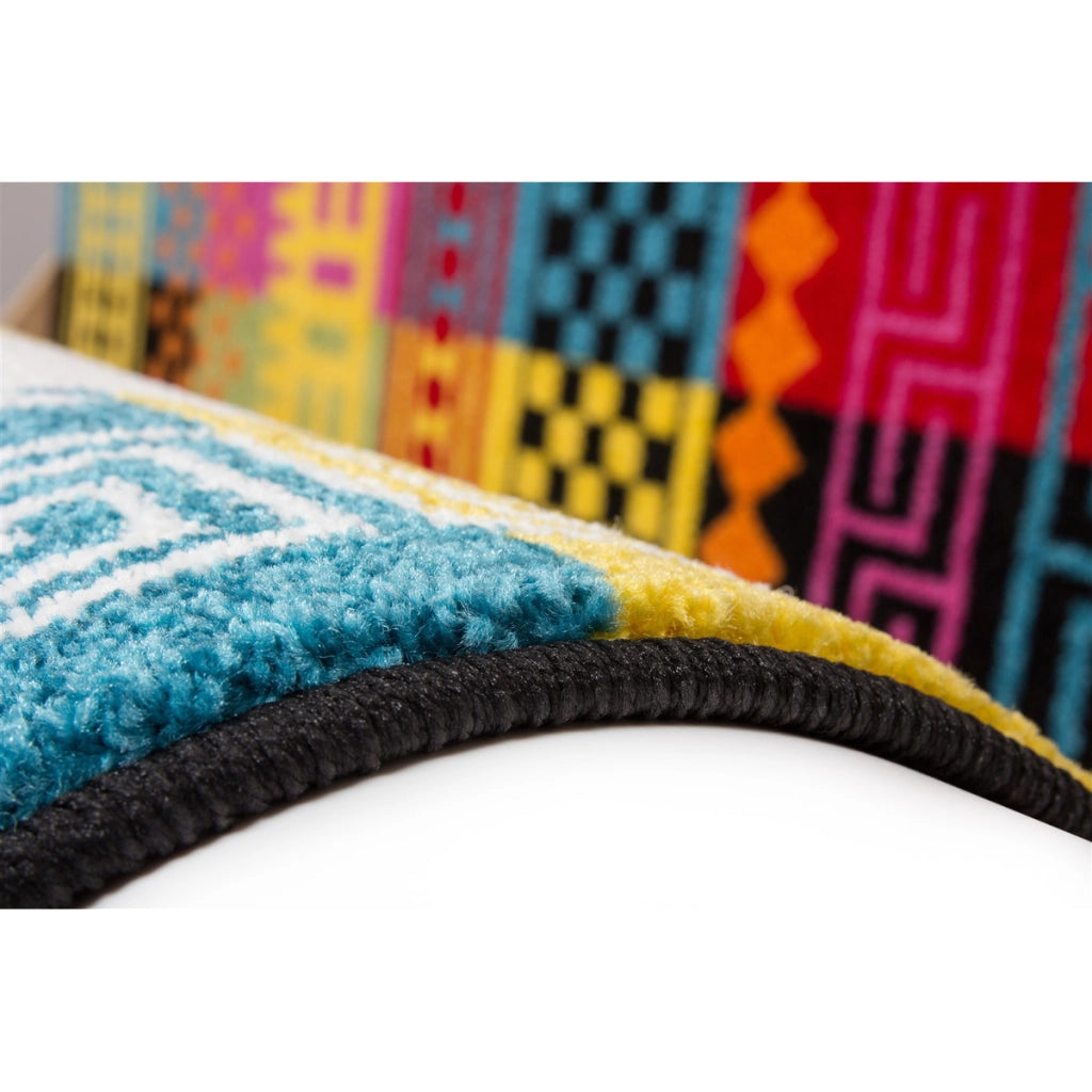 Tappeto moderno Caribbean Guayama Multicolor a pelo corto