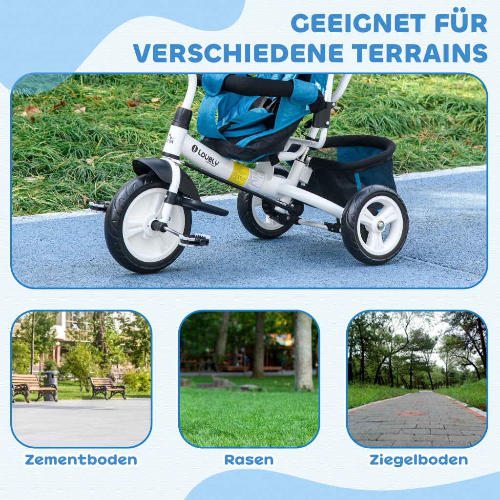 Triciclo Bambini ¨C zephmum ¨C Blu Metallico