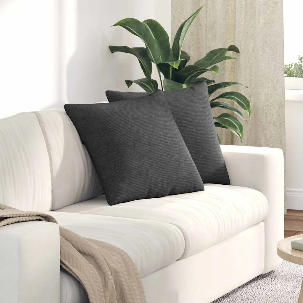 Cuscini da Divano 2 pcs Grigio scuro 50 x 50 cm 42013990