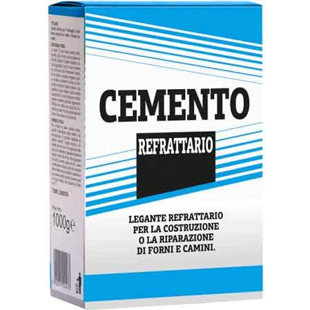 CEMENTO REFRATTARIO 1 kg - 12 pezzi