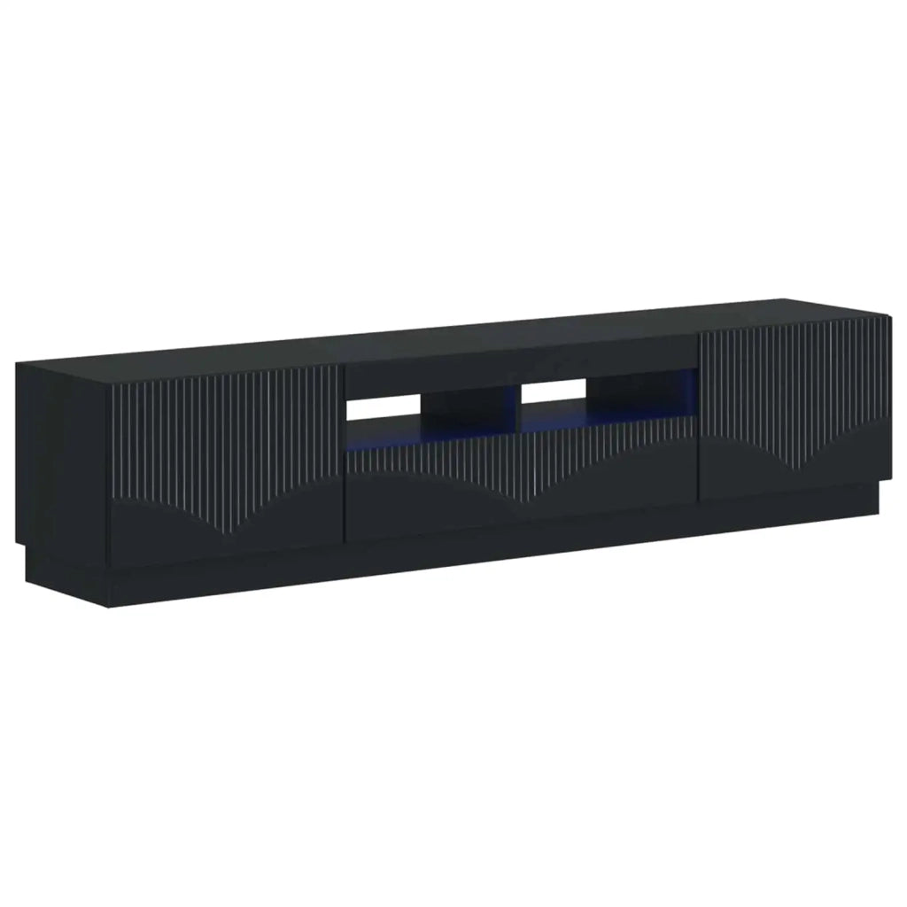 Mobile TV LED HOORN 3 pz Nero Legno ingegnerizzato 3416838