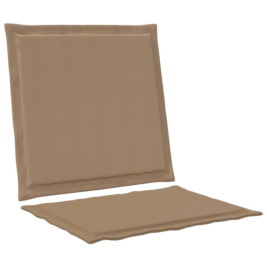 Cuscini per Seduta e Schienale 2 pz | Cuscini per sedie Tortora 47 x 45 x 2 cm