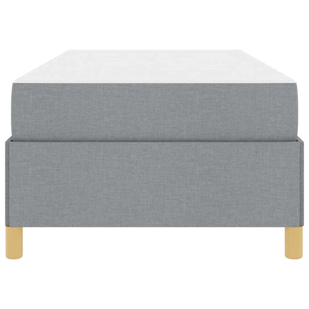 Struttura del letto Grigio chiaro 100 x 200 cm Tessuto