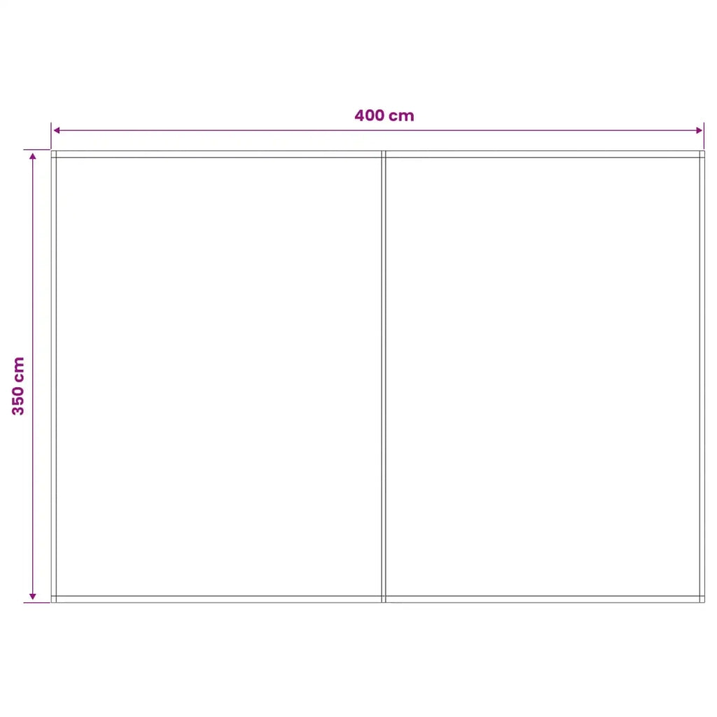 Telo di ricambio per tenda da sole Rosso e Bianco 400 × 350 cm 3444310