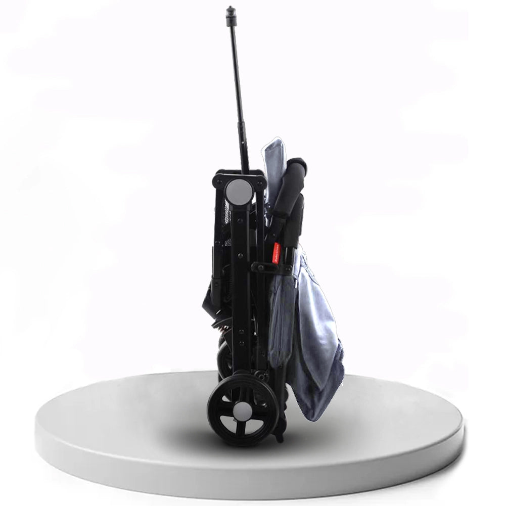 Passeggino Ultraleggero Chiusura Facilitata Salvaspazio Portata 15 kg Grigio