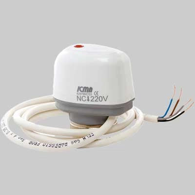 COMANDO ELETTROTERMICO CON MICROINTERRUTTORE PER VALVOLE DI ZONA ICMA  30x1,5  230 Volt     ICMA