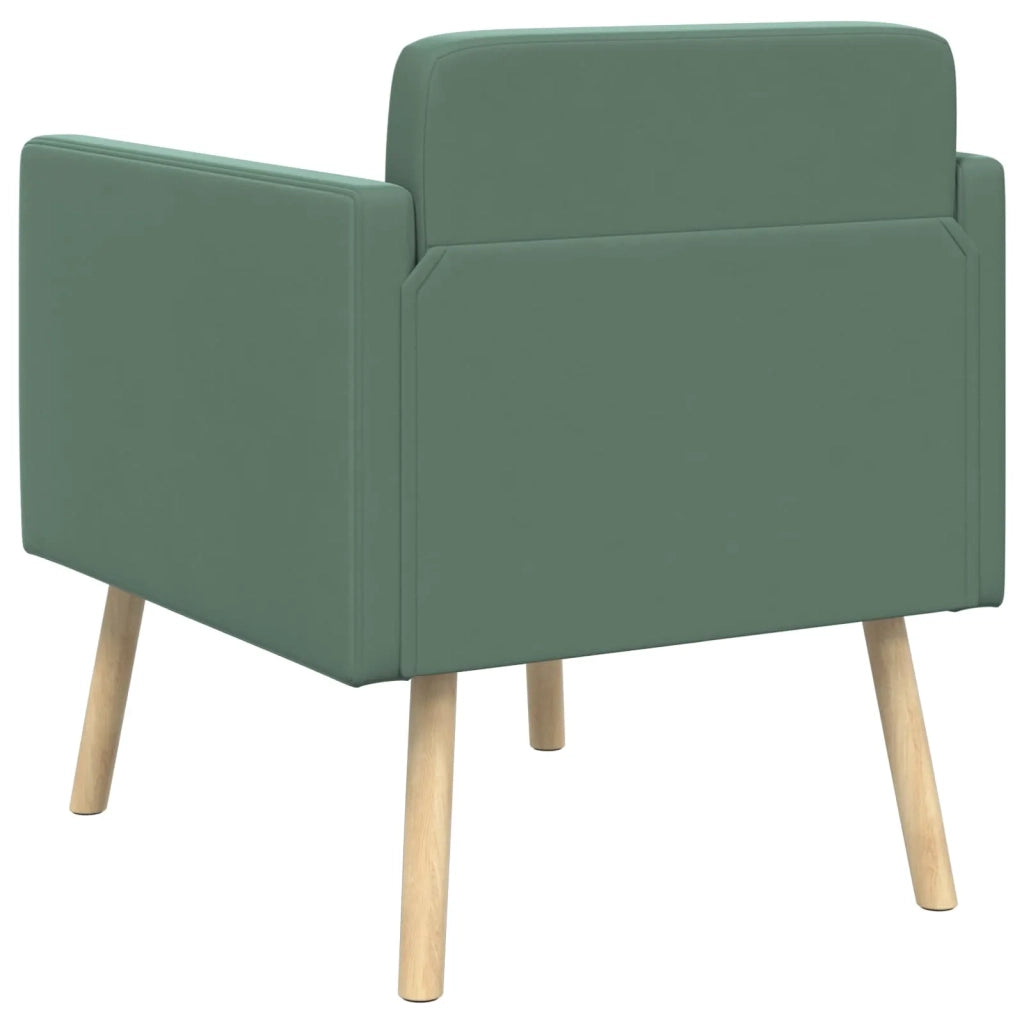 Poltrona decorativa Verde Mare Velluto 42044806