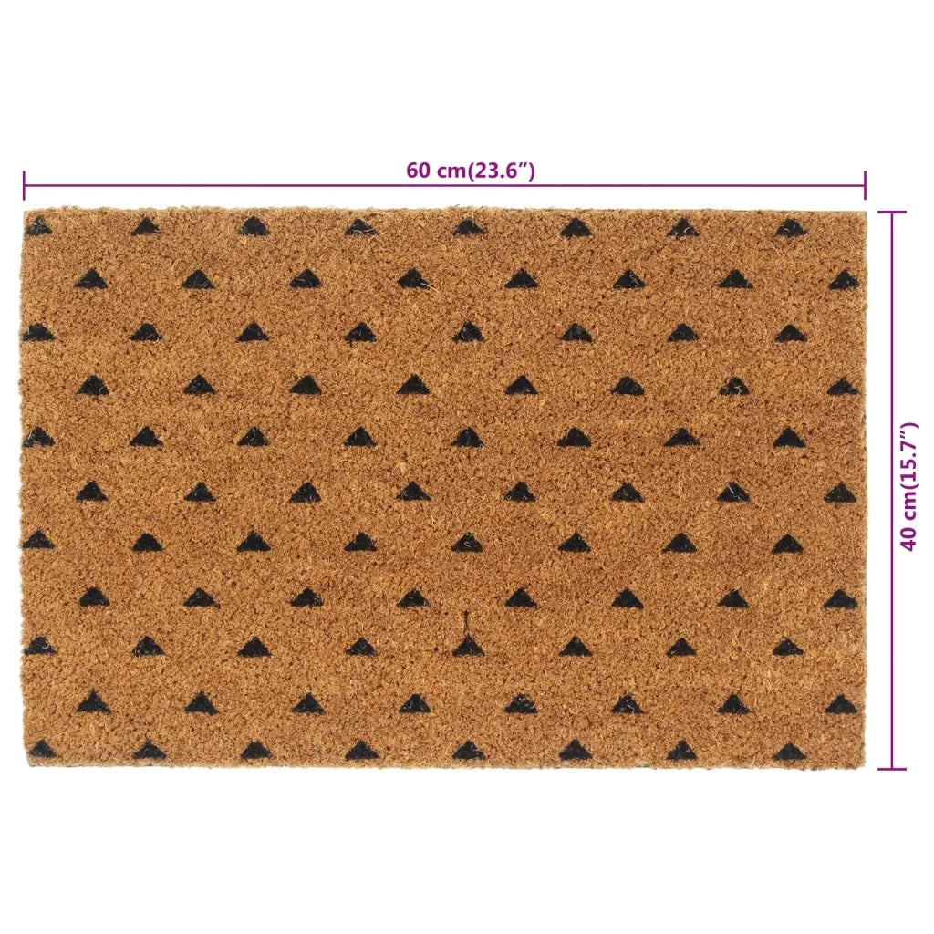 Tappetino per porta tufted da esterno 40 x 60 cm durevole antiscivolo stile naturale in fibra di cocco naturale 02_0046186