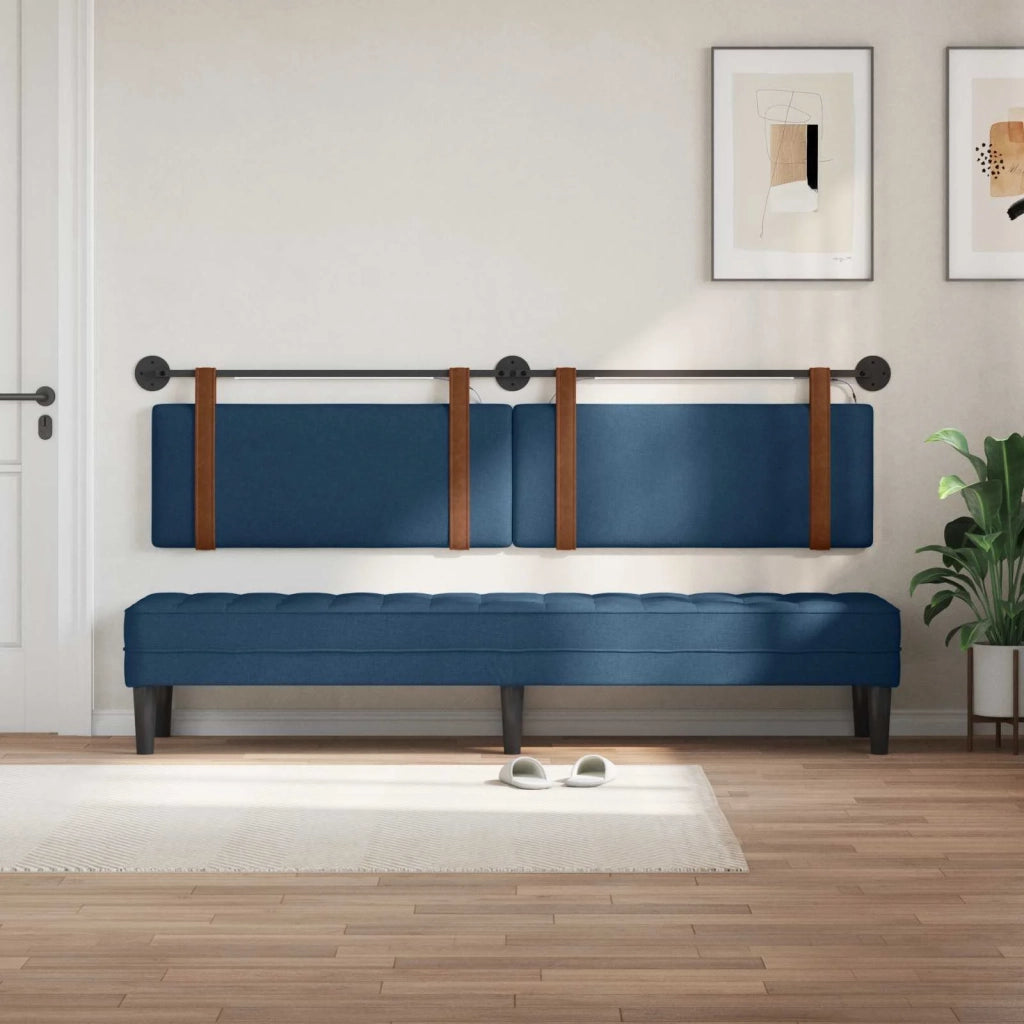 Testiera | Testata sospesa Con luce LED Blu PU Antico