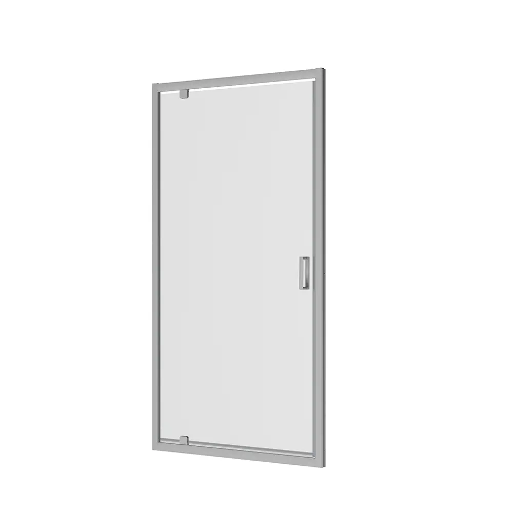 Porta doccia 80 cm apertura a battente vetro opaco | Apulia