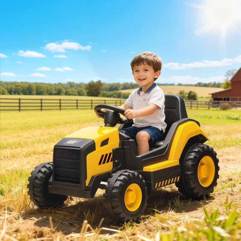 Auto cavalcabile per bambini 3-6 anni, telecomando e guida manuale, Bluetooth e musica, plastica e acciaio, giallo