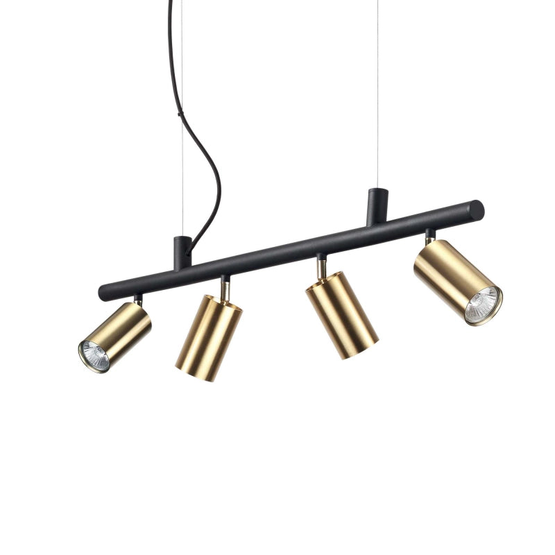 Lampada A Sospensione Dynamite Sp4 Ottone Ideal-Lux