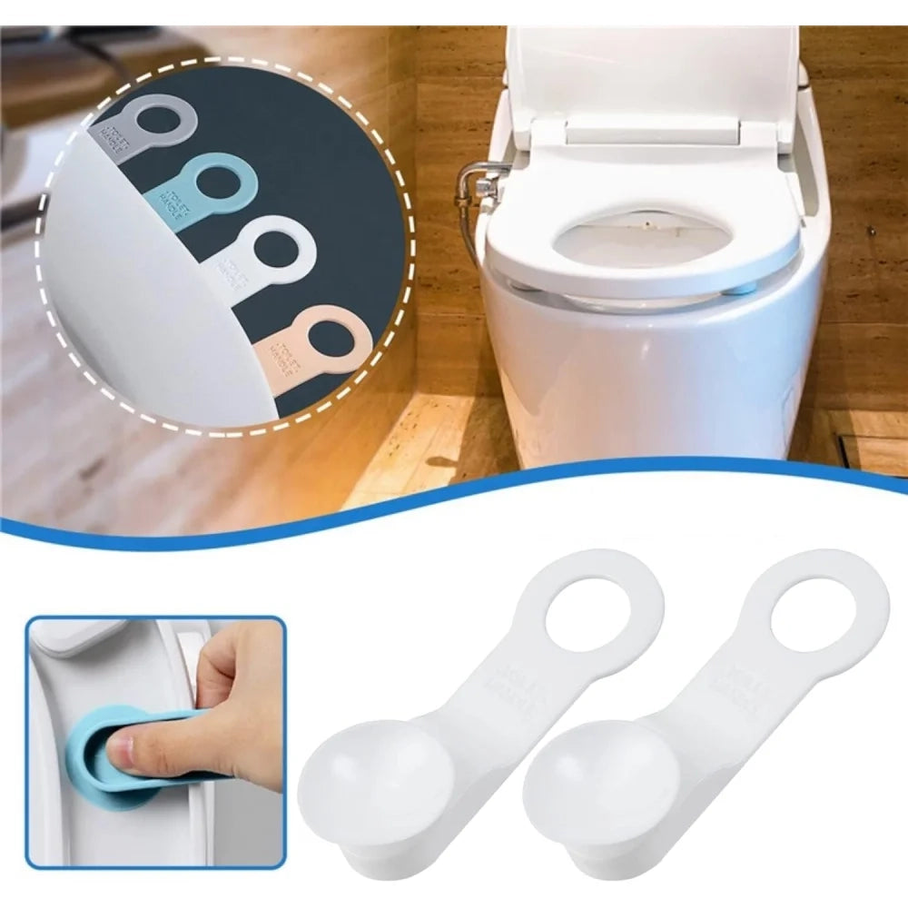 2 pz. maniglia per sedile del wc | sollevatore per coperchio del