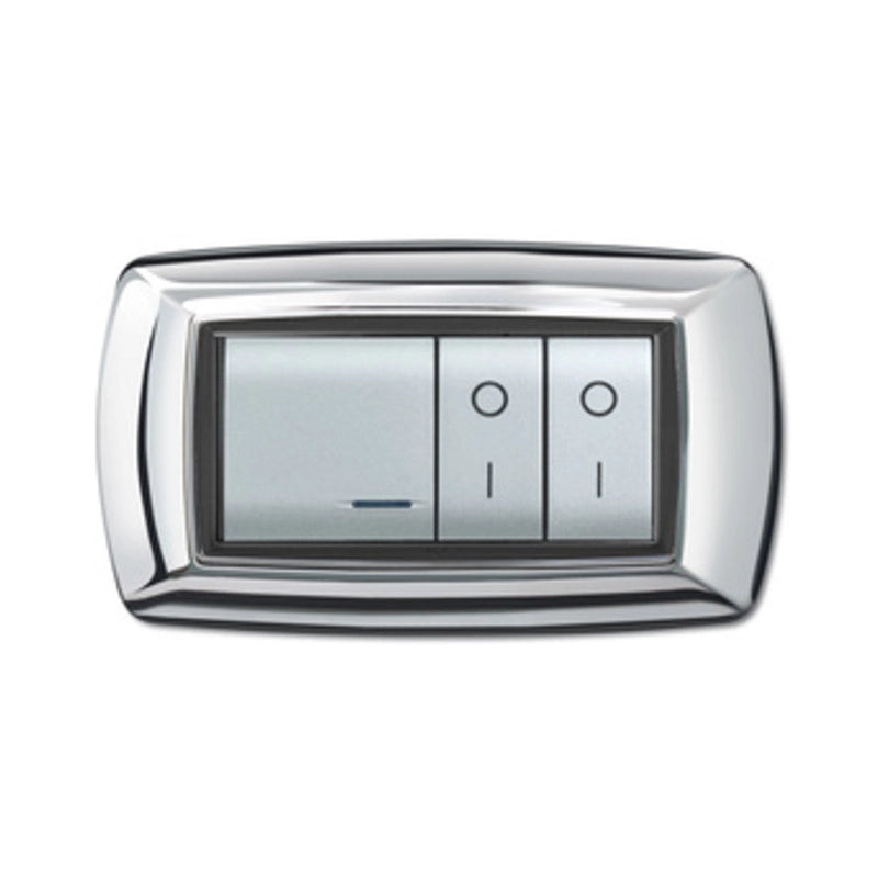 PLACCA LIFE LIVING PLAST CROMO 4P