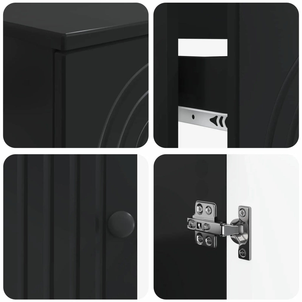 Set di Mobili da Bagno da 4 Pezzi ALKMAAR Nero 3417910