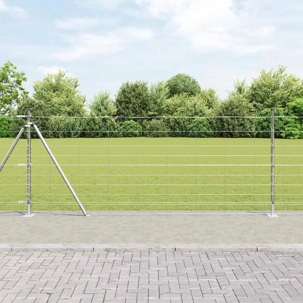 Palo della recinzione | Pannello per recinzione Zincato 50 x 1 m Acciaio
