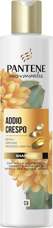 PANTENE ADDIO CRESPO SHAMPOO CON BIOTINA E PROTEZIONE CHERATINA 250 ML NUTRE IN PROFONDITÀ E PROTEGGE DALL'UMIDITÀ