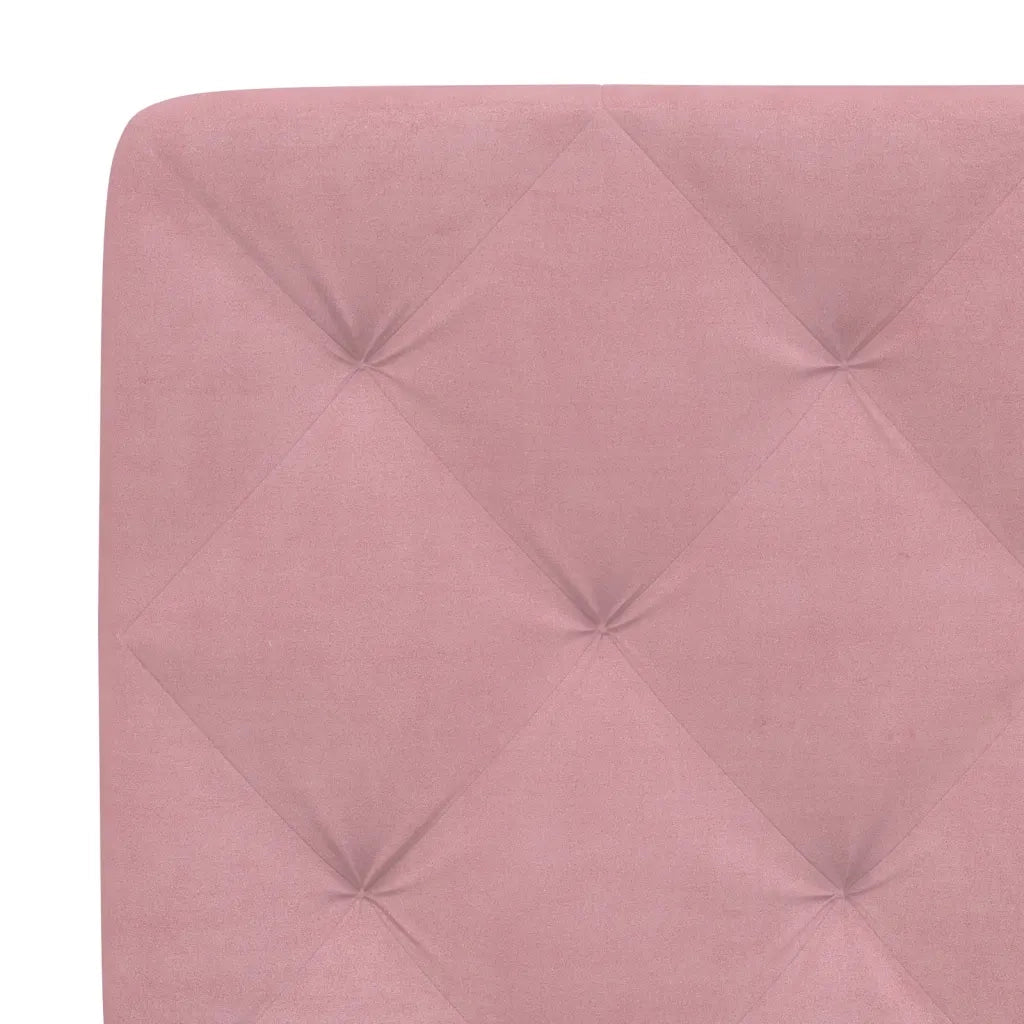 Coussin de tête de lit rose 160 cm velours