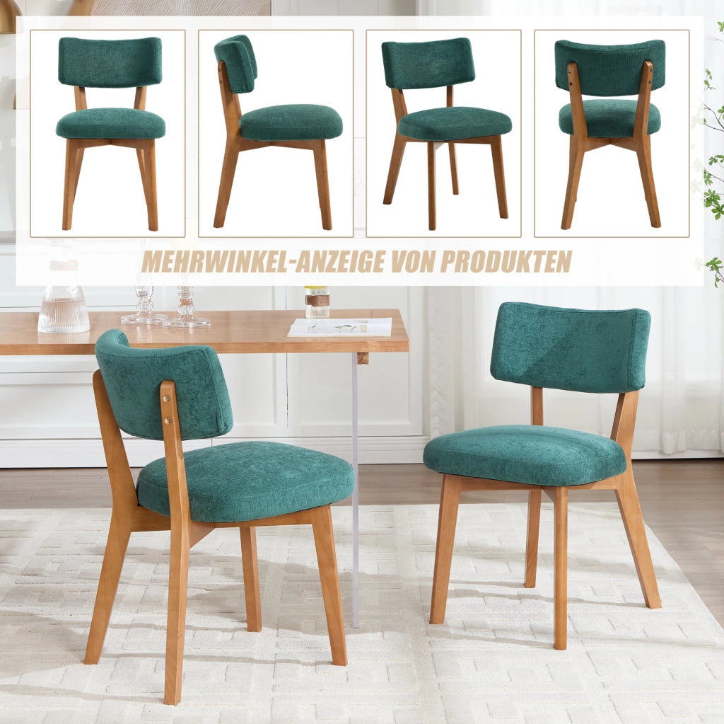 SEDIA da pranzo Set da 2 pezzi 54,5x47x77 cm Legno Verde