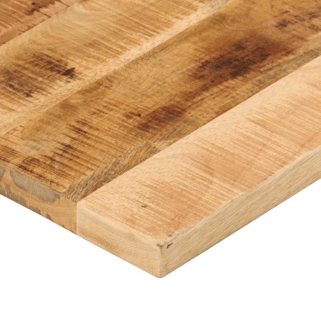 Dessus de table rectangulaire bois massif de manguier brut