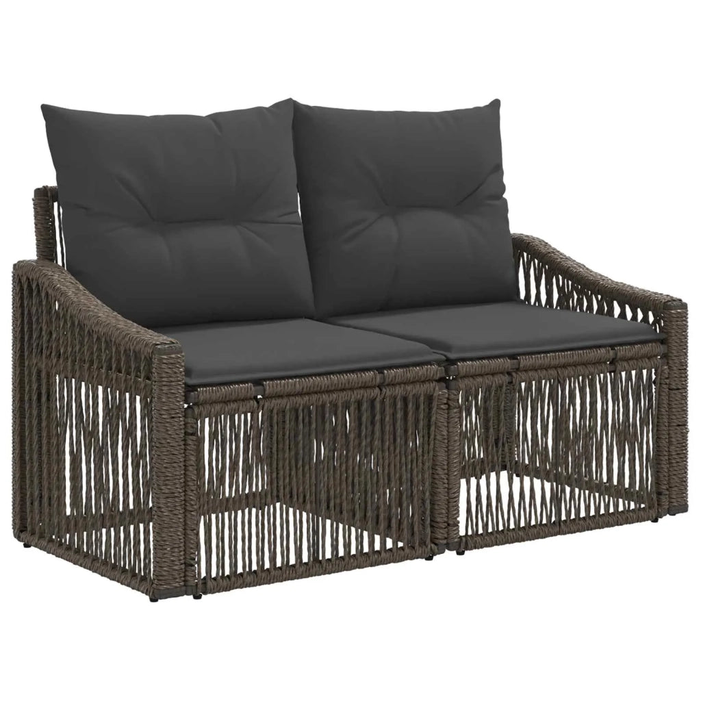Set Divano da Giardino 7 pz Grigio polyrattan 3436076