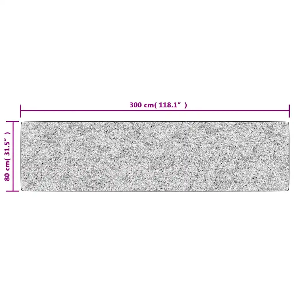 Tappeto Lavabile 80x300 cm Beige Chiaro 337947