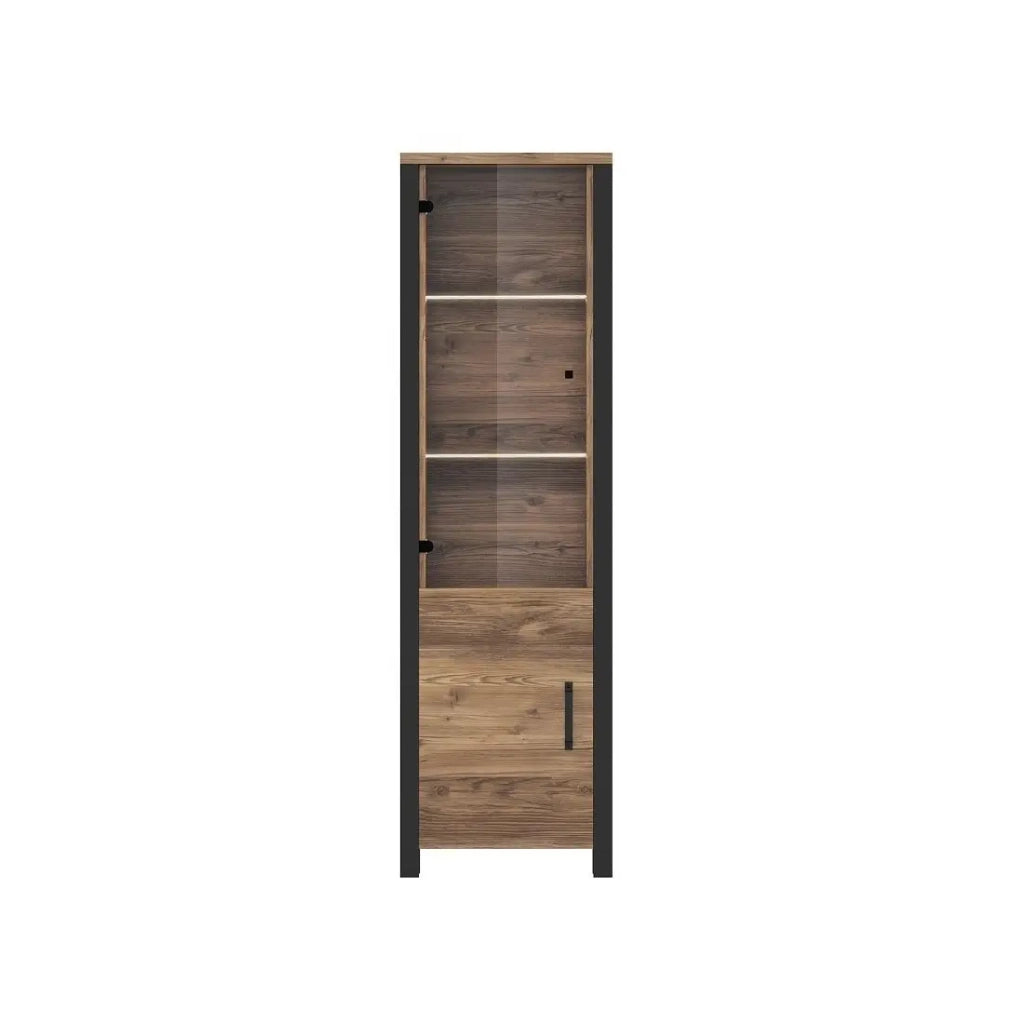 Set di 6 mobili da salotto DARWIN - Abete e nero