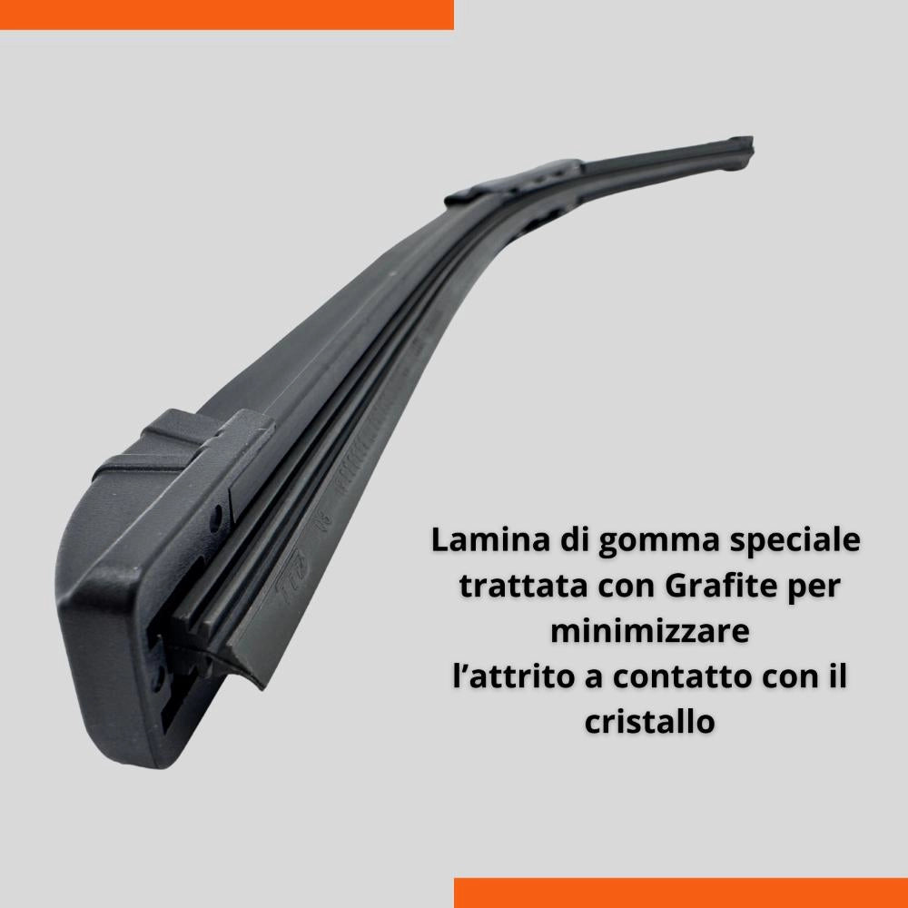 Tergicristalli Anteriore Universale in gomma Multi attacco Easy Click 70 cm