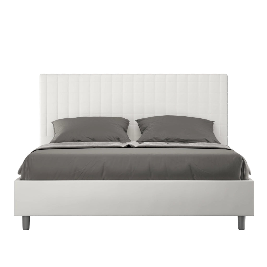 Letto Matrimoniale 160x190 cm con Rete Sunny Bianco