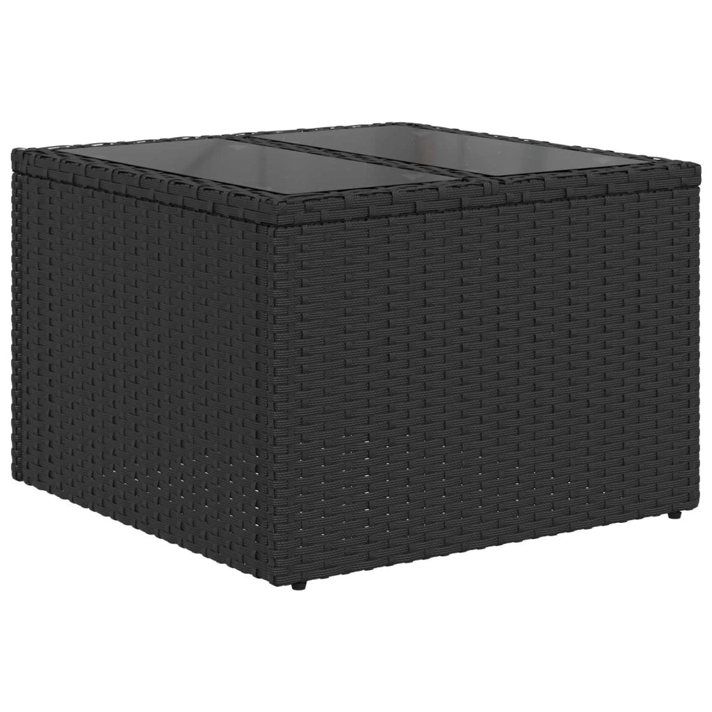 Set di divani 6 pz Nero e Bianco Crema 3447608