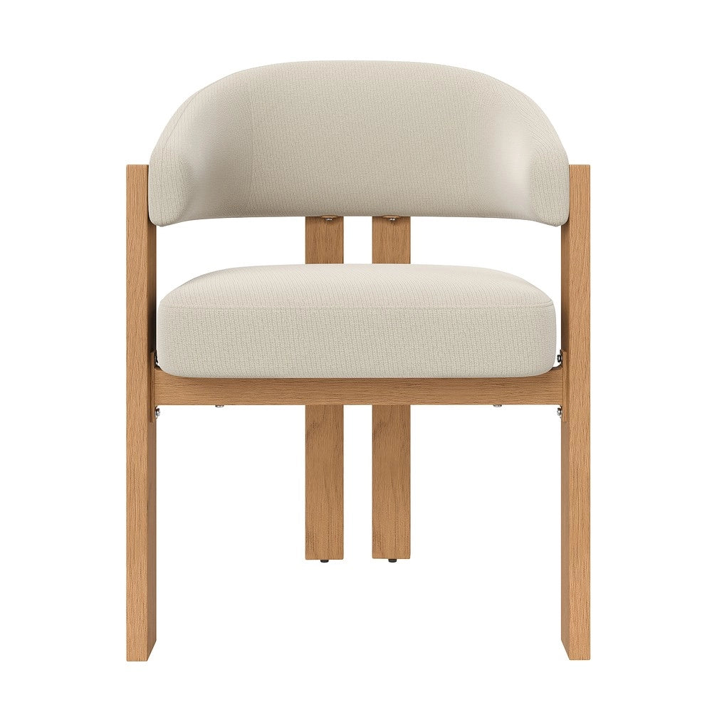 Set 4 Sedie da Pranzo ¨C Minimal ¨C Imbottite, Gambe Metallo Effetto Legno, per Sala Soggiorno Cucina