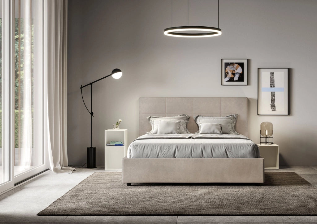 Letto Matrimoniale Francese 140x200 cm Senza Rete Mika Sabbia