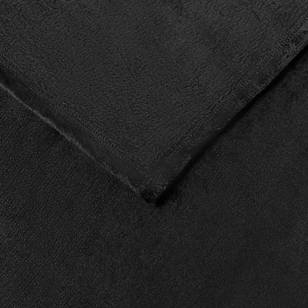 Coperte da Pile 6 pcs Nero 220 x 240 cm Panno