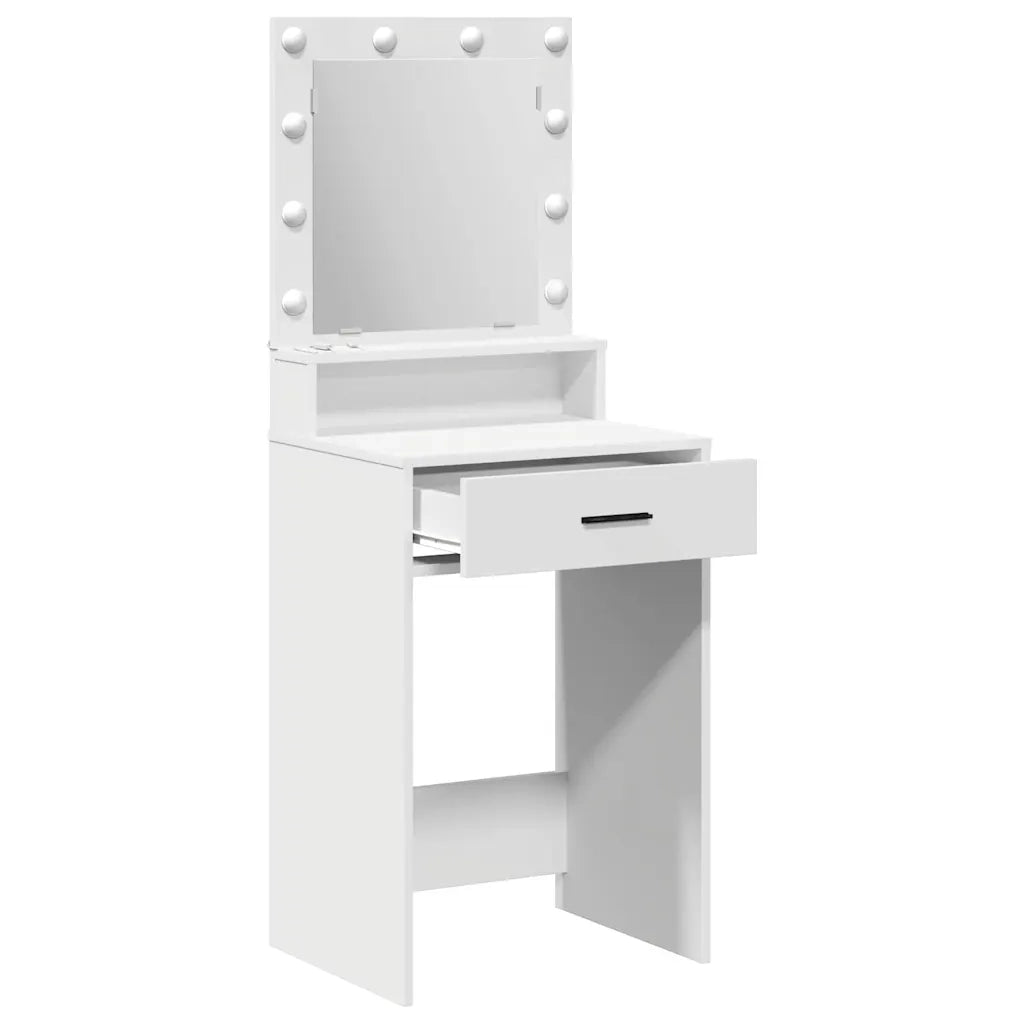 Tavolo da Trucco Bianco 50 x 41 x 135 cm Legno ingegnerizzato 865091